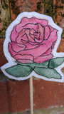 Single Rose Fabric Sculpture