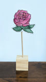 Single Rose Fabric SculptureSingle Rose Fabric Sculpture