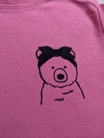 Seconds Brave Bear Bible Tee in bubblegum pink