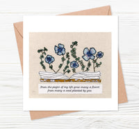 'Many Flowers' Square Print With Envelope
