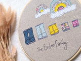 Welly Boot Family Remembrance Hoop