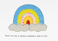 'When you see a rainbow' A5 original art print
