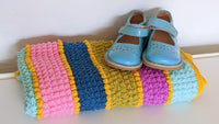 Crochet Baby Blanket - Brights and Bobbles